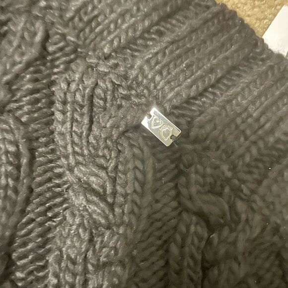 COPY - For Love & Lemons Quinn One Shoulder Sweater in Black Size 2X - Picture 8 of 9